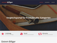 Tablet Screenshot of extrem-billiger.de
